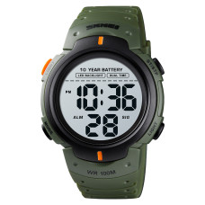Годинник  Skmei 1560 Green-Orange