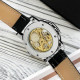 Watch Winner 8012 Diamonds Automatic Black-Silver-Gold-White