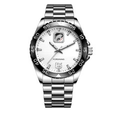 Часы  Forsining 8200 Silver-Black-White