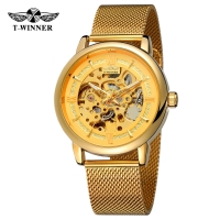 Watch Forsining 8173 Gold-Gold Mesh
