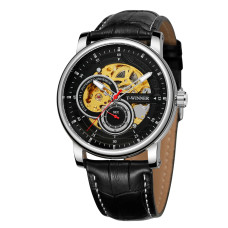 Часы  Forsining 8196 Silver-Black