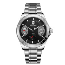 Часы  Winner 8267 Silver-Black