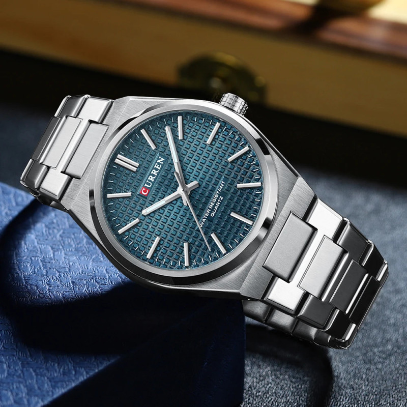 Watch Curren 8439 Silver-Blue