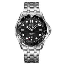 Часы  Skmei 9276SSIBK Silver-Black Steel Strap