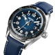 Watch Skmei 9232LSIBU Silver-Blue-Leather Strap