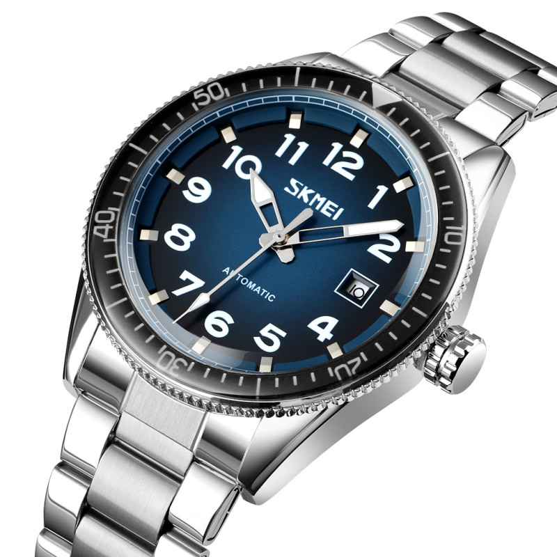 Годинник Skmei 9232SSIBU Silver/blue-steel strap