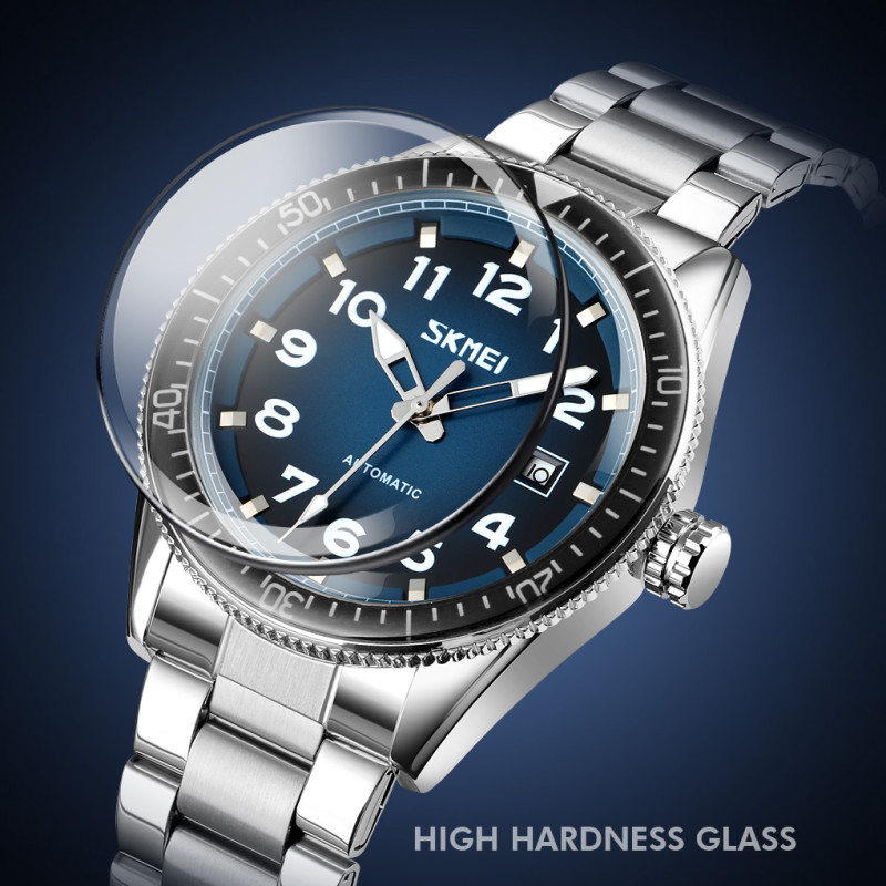 Годинник Skmei 9232SSIBU Silver/blue-steel strap