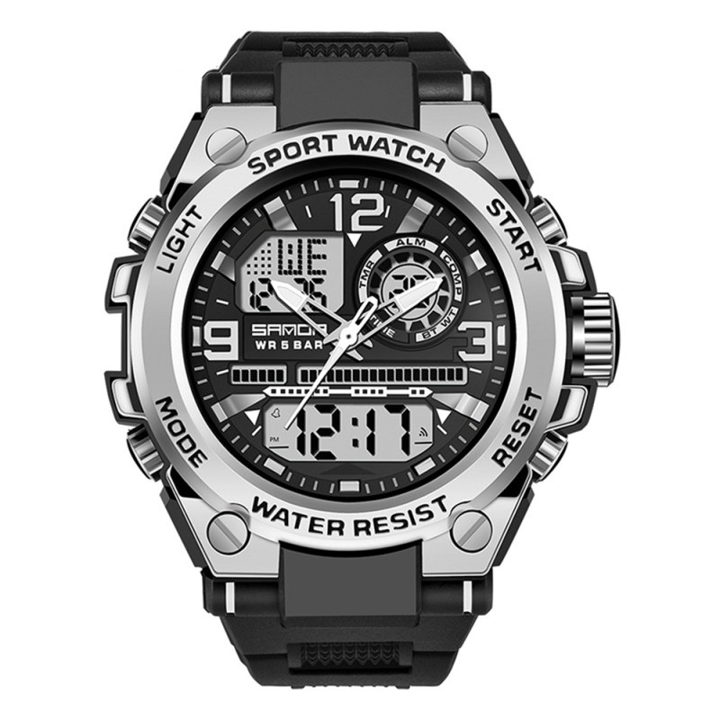 Watch Sanda 6024 Black-Silver