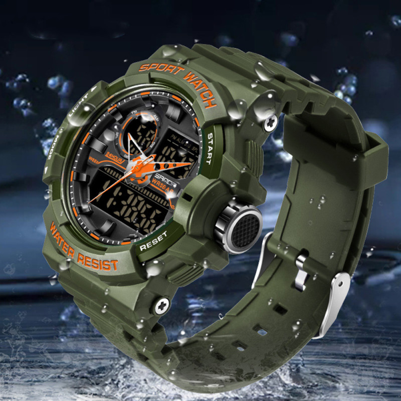 Watch Sanda 6025 Army Green