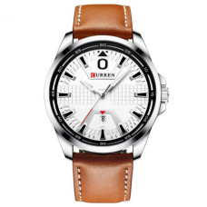 Часы  Curren 8379 Silver-White-Brown