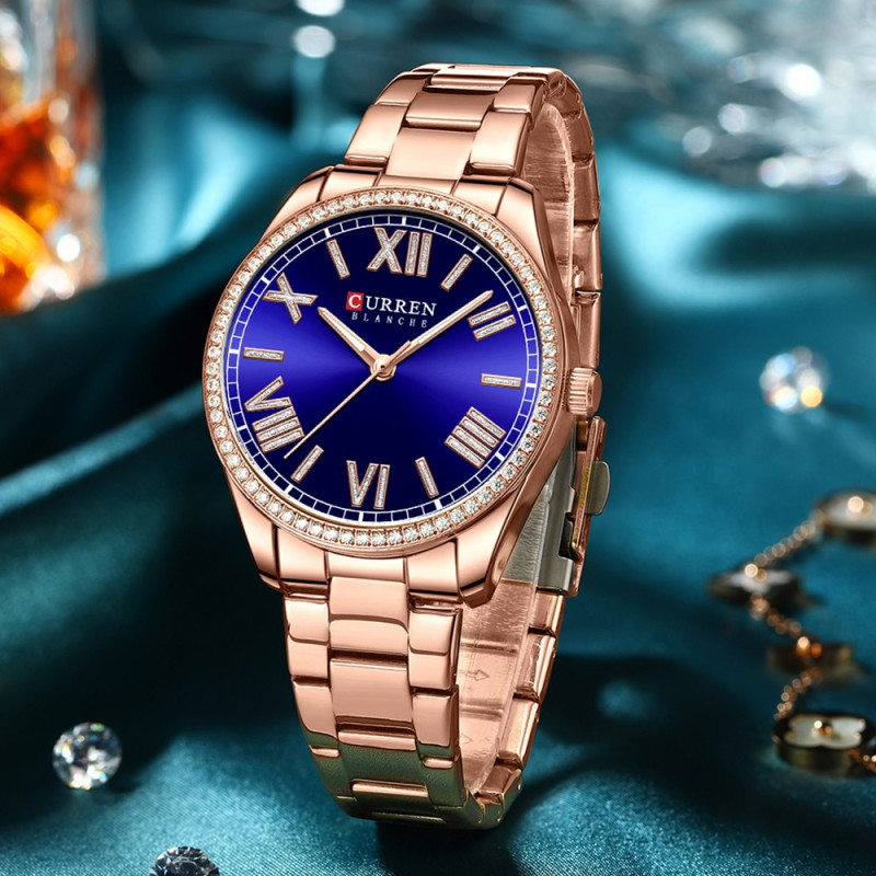 Watch Curren 9088 Rose Gold-Blue