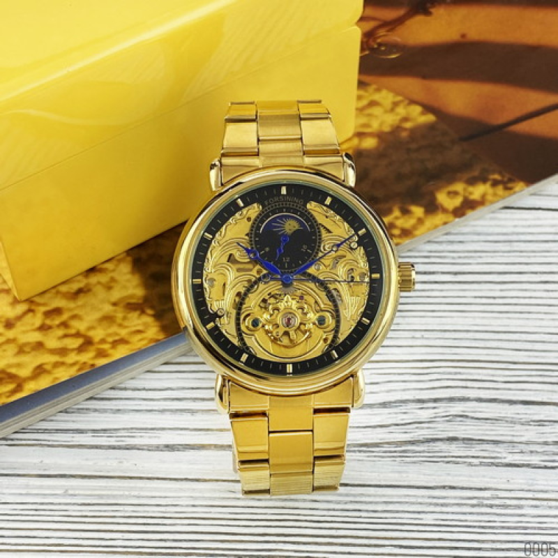 Watch Forsining 8177 Gold-Black