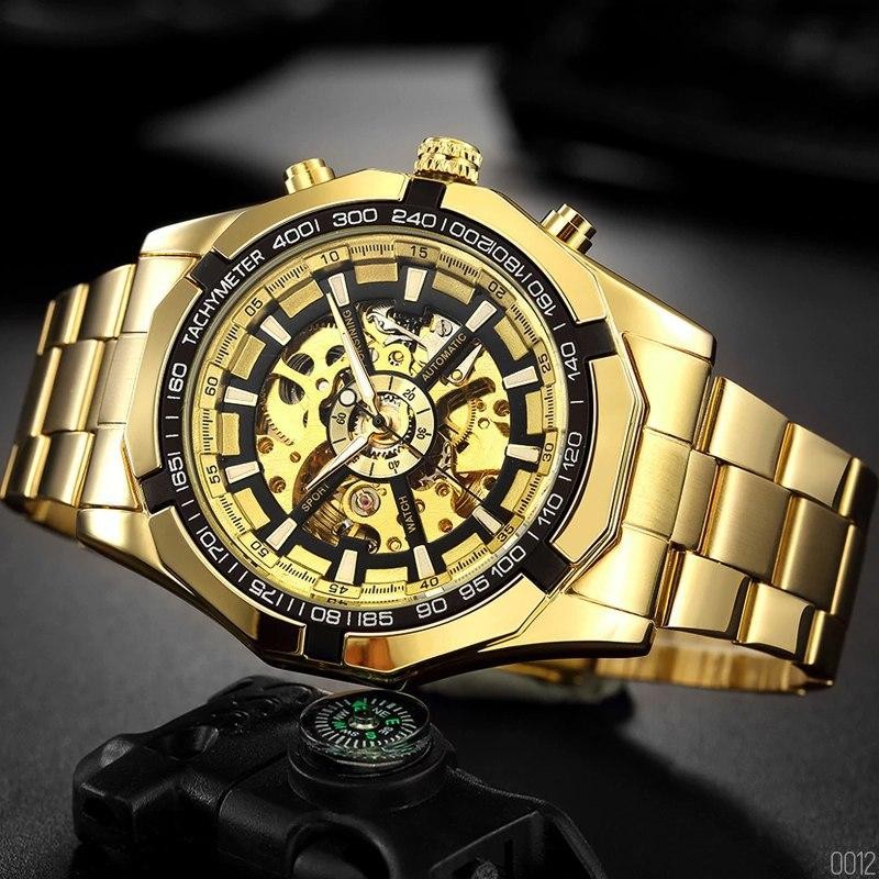 Watch Forsining 8042 Gold-Black