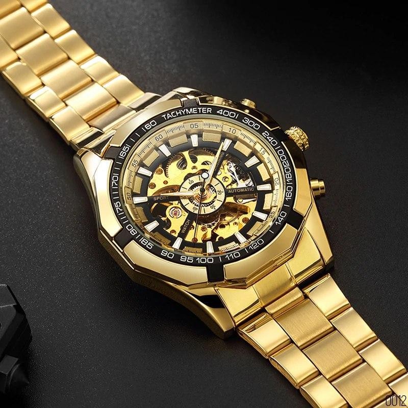 Watch Forsining 8042 Gold-Black