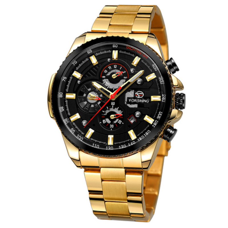 Watch Forsining 6909 Gold-Black