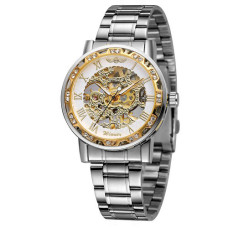 Часы  Winner 8012 Diamonds Automatic Silver-Gold-White
