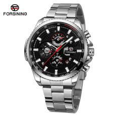 Часы  Forsining 6909 Silver-Black