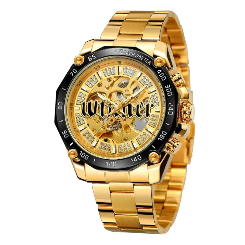 Watch Forsining 8186 Gold-Black