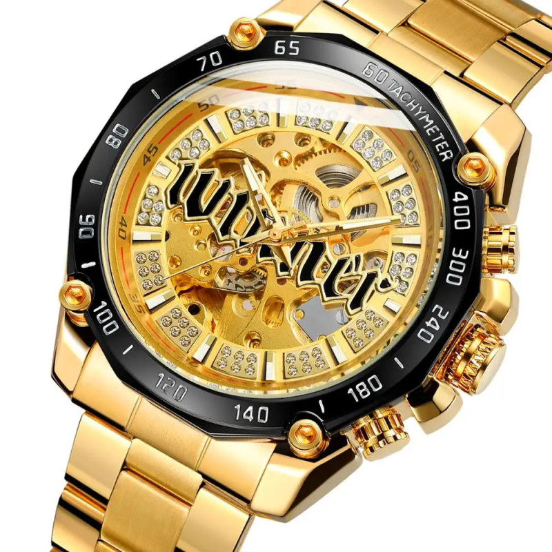Watch Forsining 8186 Gold-Black