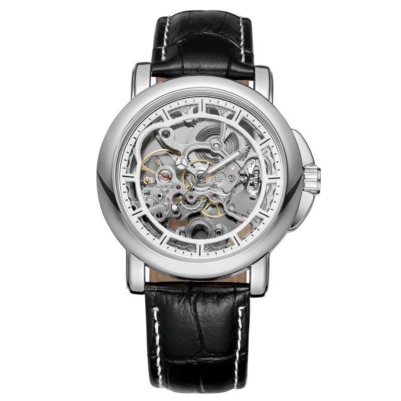 Watch Forsining 8156 Black-Silver