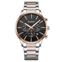 Watch Curren 8435 Silver-Rose Gold-Black