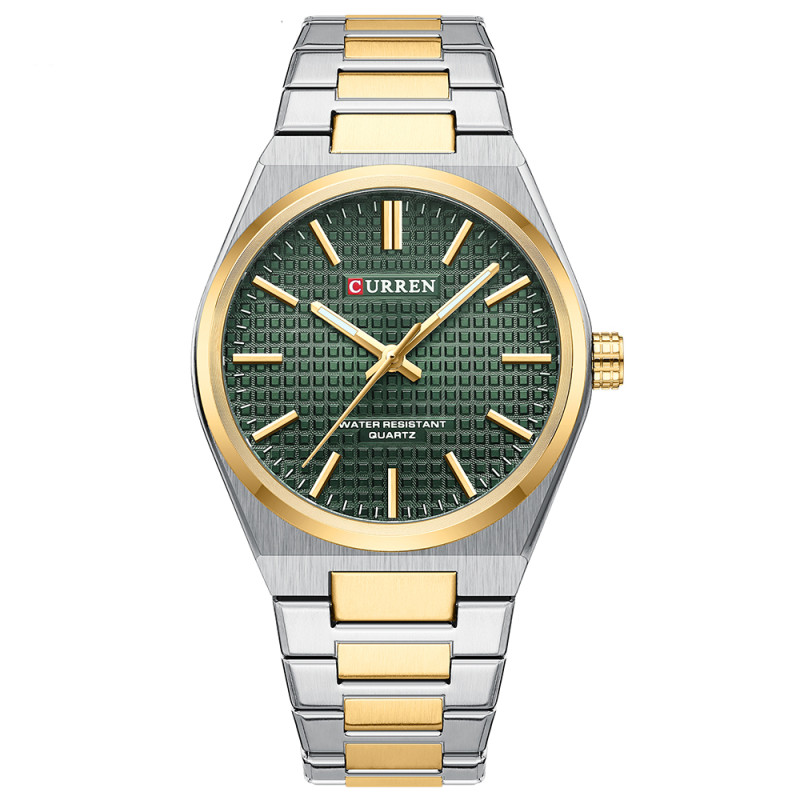 Watch Curren 8439 Silver-Gold-Green