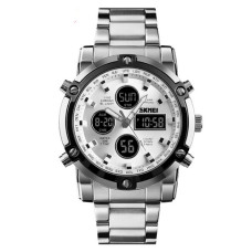 Годинник  Skmei 1389SI Silver-Black-Silver