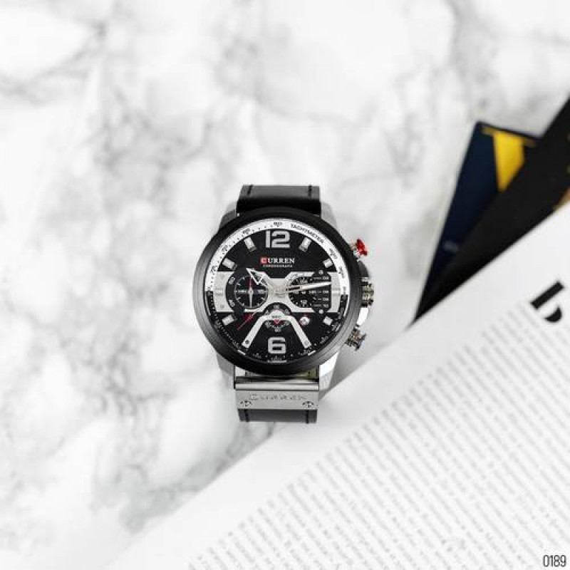 Watch Curren 8329 Black-Silver