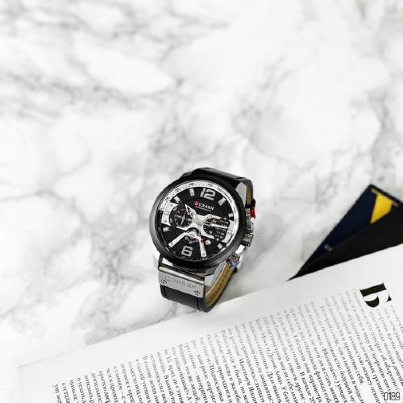 Watch Curren 8329 Black-Silver