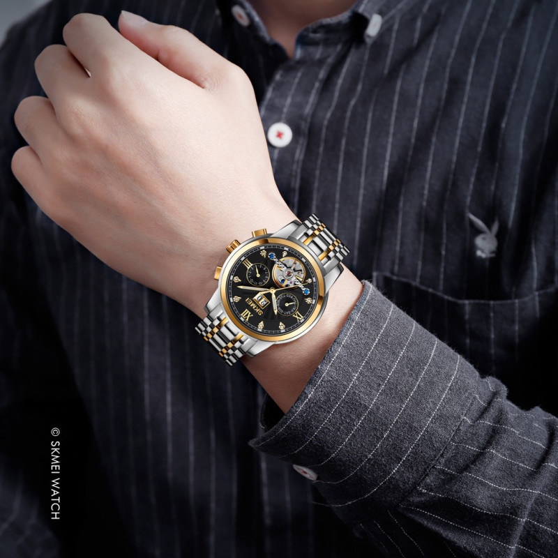 Часы Skmei M029TGDBK Gold-Silver-Black