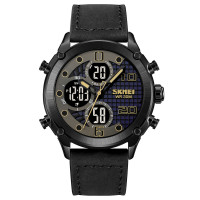 Watch Skmei 1975LBKBK Black-Black Leather.