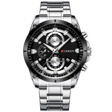 Часы  Curren 8360 Silver-Black