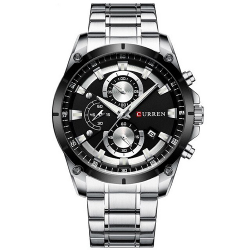 Watch Curren 8360 Silver-Black