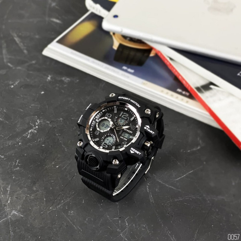 Watch Sanda 6021 Black-Silver