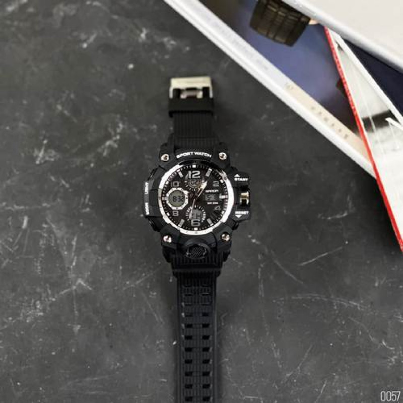 Watch Sanda 6021 Black-Silver
