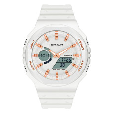 Часы  Sanda 6016 White-Rose Gold