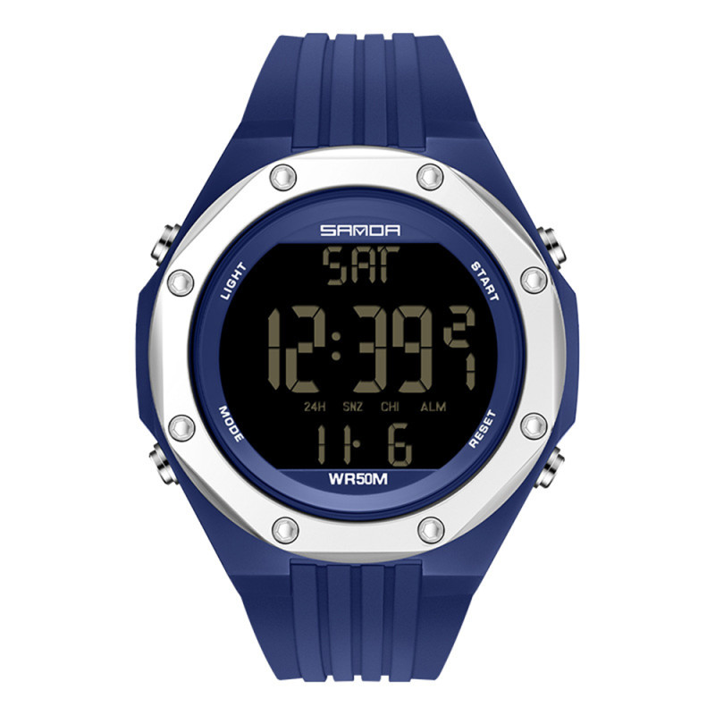 Watch Sanda 6093 Blue-Silver