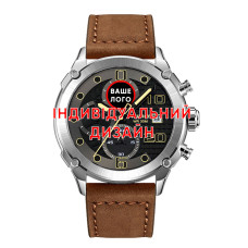 Часы  Awarder 016 Silver-Black-Brown Индивидуальный дизайн