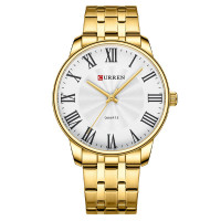 Curren 8422 Gold-White Watch