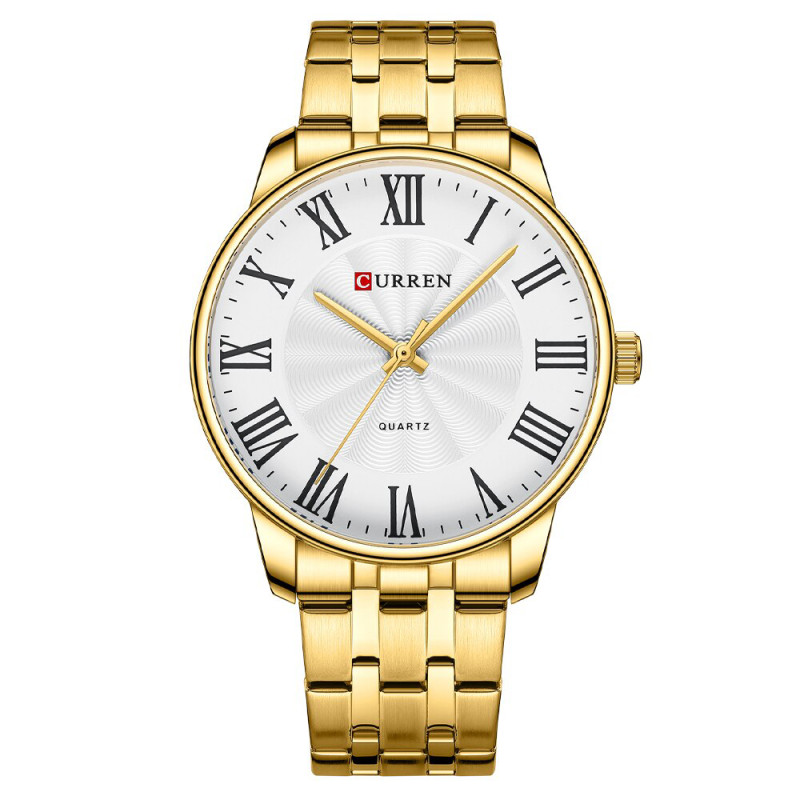 Curren 8422 Gold-White Watch