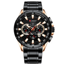 Часы  Curren 8363 Black-Cuprum