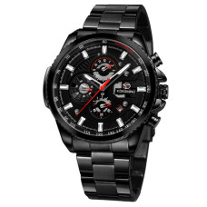 Часы  Forsining 6909 All Black-Red