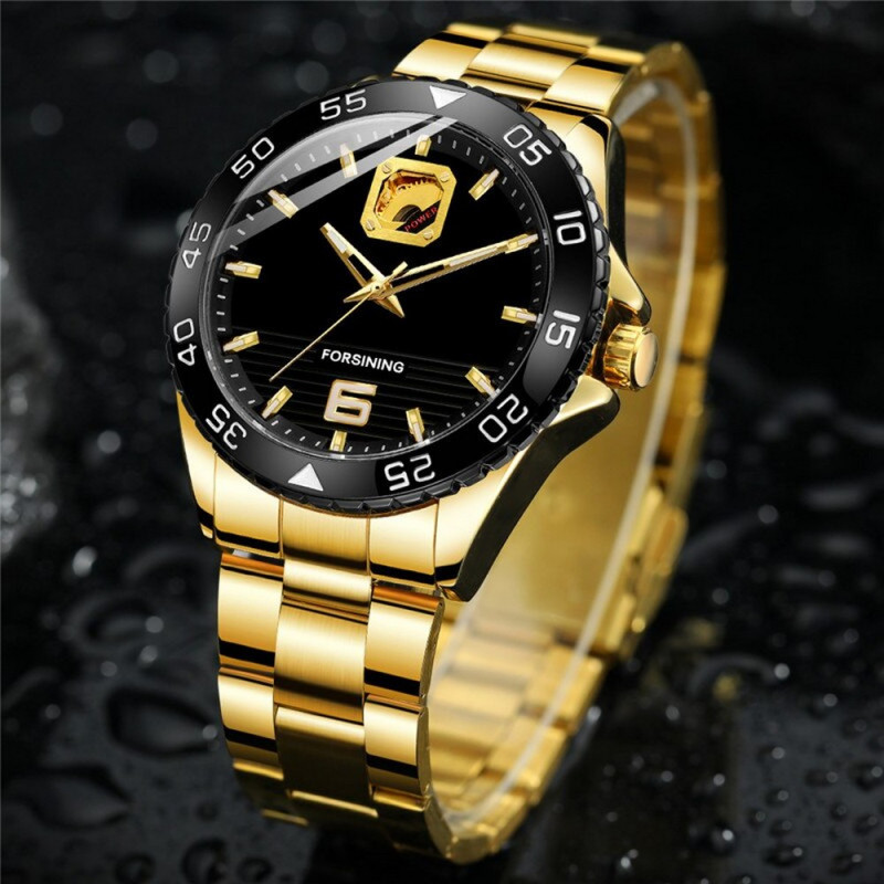 Watch Forsining 8200 Gold-Black