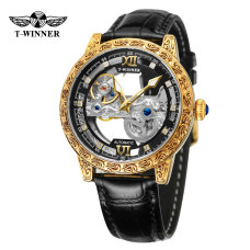 Часы  Forsining 8258 Gold-Black