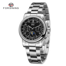 Часы  Forsining 6918 Silver-Black