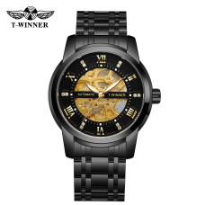 Часы  Forsining 8241 All Black Steel