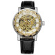 Watch Winner 8012 Diamonds Black-Silver-Gold-White