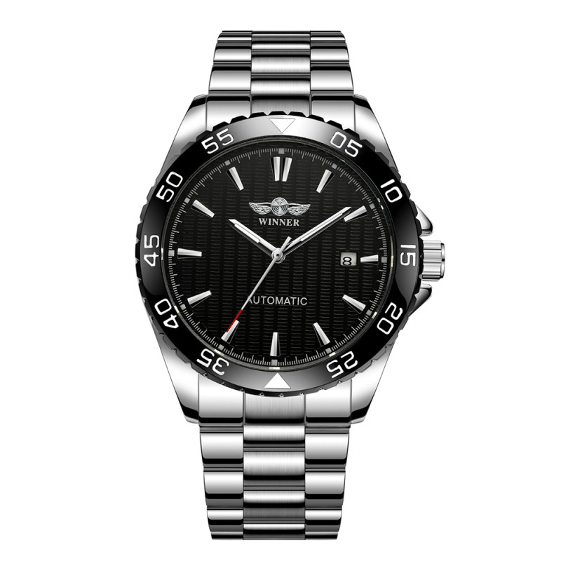 Watch Winner 8265 Silver-Black