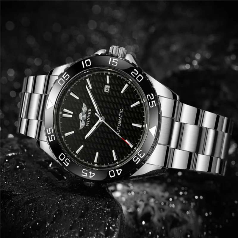 Watch Winner 8265 Silver-Black