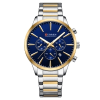 Watch Curren 8435 Silver-Gold-Blue